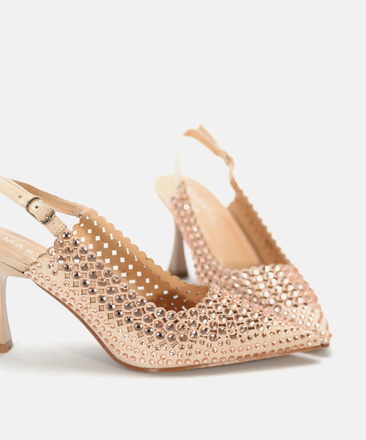 Zapato tac&oacute;n destalonado strass image number null